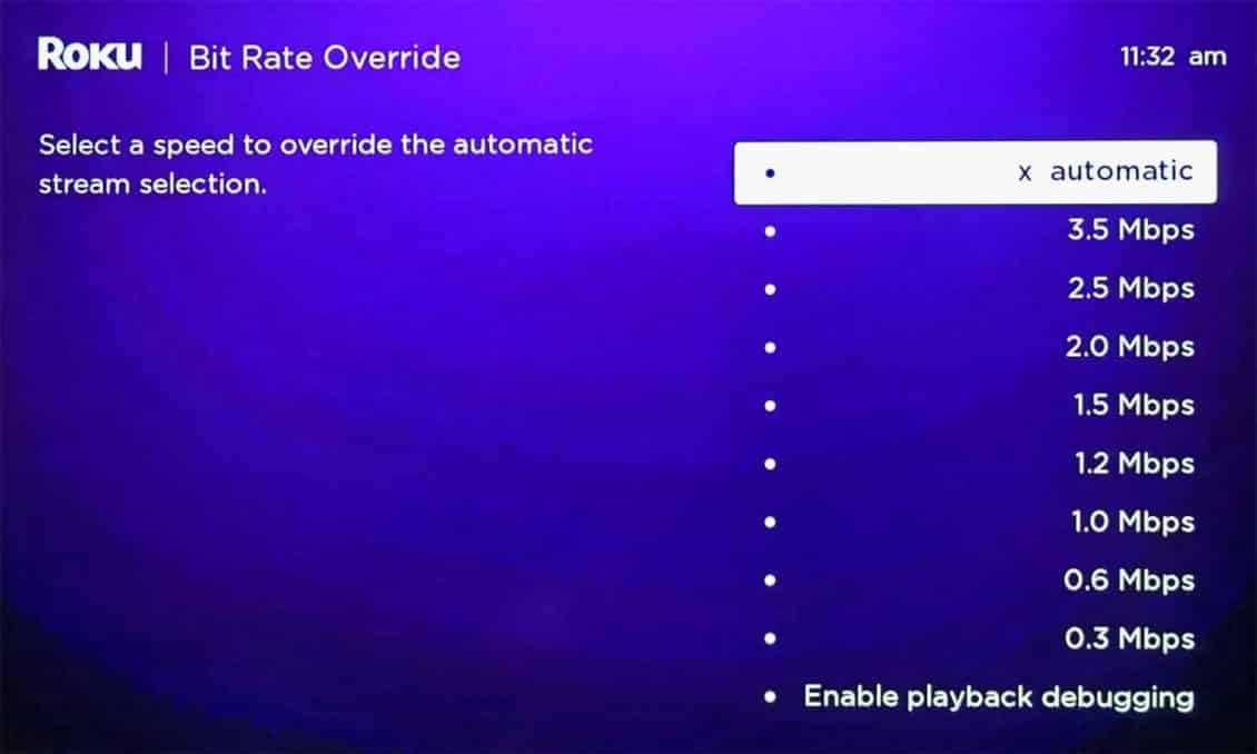 صورة لـ مجموعة من النصائح والحيل على Roku لجعل حياتك أسهل | roku-bit-rate-meter-a-5b03177dba61770036003474-min-DzTechs