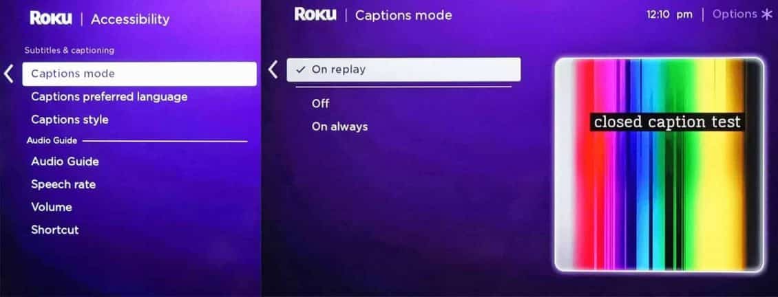 صورة لـ مجموعة من النصائح والحيل على Roku لجعل حياتك أسهل | roku-captions-setting-menu-xxx-5b0321e318ba0100377df95b-min-DzTechs