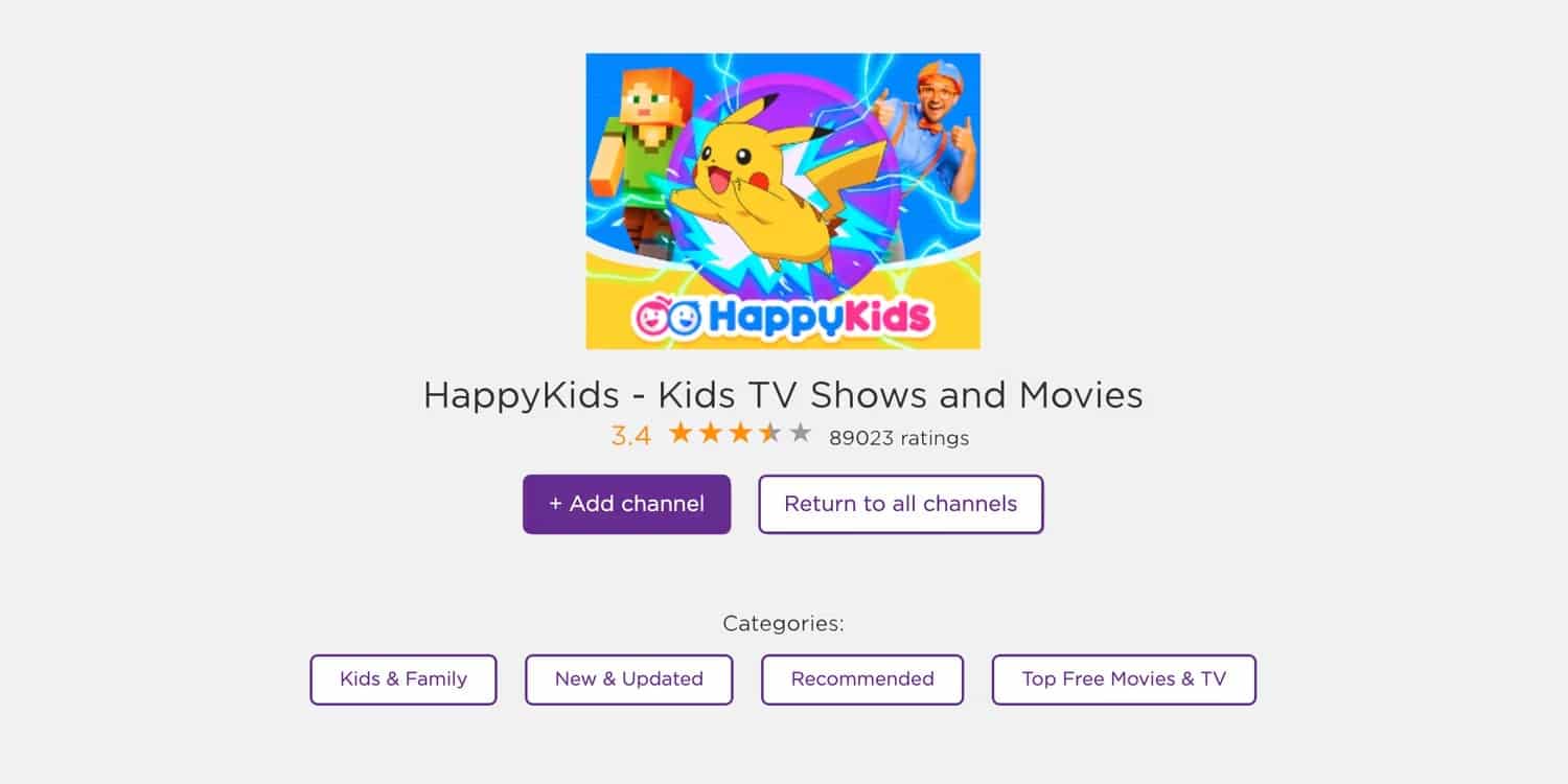 صورة لـ أفضل قنوات Roku التجريبية والمخفية التي يجب تثبيتها الآن | roku-channel-store-happy-kids