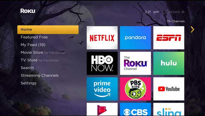 صورة لـ أفضل السمات والمظاهر لتخصيص شاشة Roku الرئيسية مثل المحترفين | spooky-forest-DzTechs