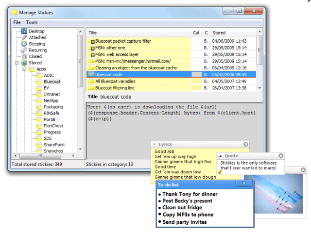 صورة لـ أفضل التطبيقات المحمولة التي لا تتطلب أي تثبيت لنظام Windows | stickies-min-DzTechs