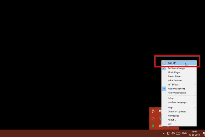 صورة لـ كيفية استخدام Clownfish كمغير صوت في الوقت الحقيقي لـ Discord و Fortnite | turn-off-clownfish-e1565430058266-min-DzTechs