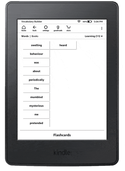 صورة لـ النصائح والخدع على Kindle Paperwhite التي يجب عليك معرفتها لتسهيل القراءة | vocab-DzTechs