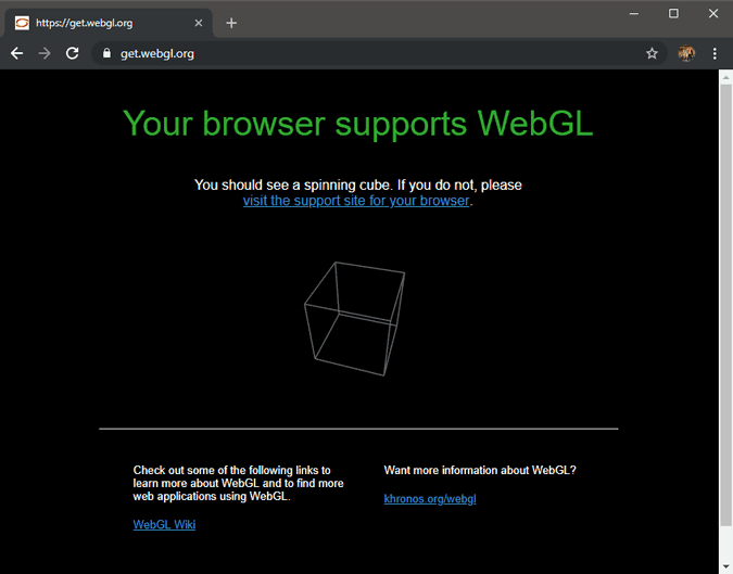 صورة لـ ما هو WebGL وكيفية تمكينه على أي متصفح | web-gl-check-min-DzTechs