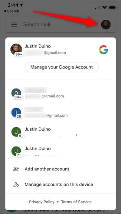 صورة لـ كيفية التبديل بين حسابات Gmail بسرعة على Android و iOS | xiphone-gmail-tap-avatar-account-switcher.jpg.pagespeed.gp252Bjp252Bjw252Bpj252Bws252Bjs252Brj252Brp252Brw252Bri252Bcp252Bmd.ic_.Boa6x9VQG1-min-DzTechs