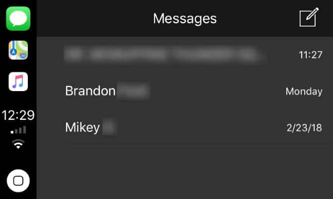 صورة لـ أفضل تطبيقات Apple CarPlay لـ iPhone للإستمتاع بها أثناء القيادة | 03-CarPlay-Messages-App-min-DzTechs