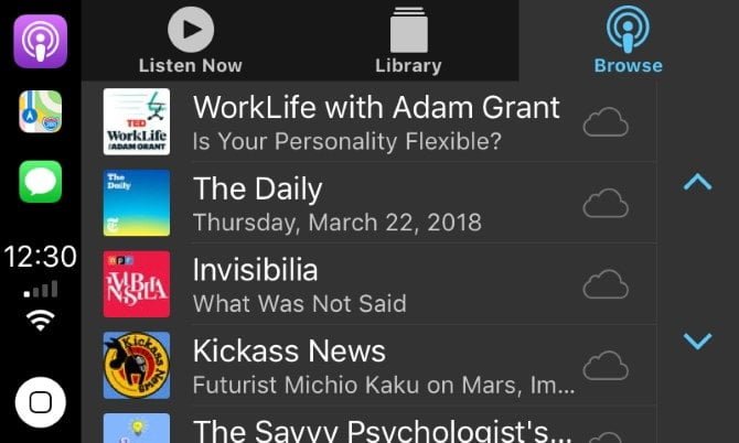 صورة لـ أفضل تطبيقات Apple CarPlay لـ iPhone للإستمتاع بها أثناء القيادة | 05-CarPlay-Podcast-App-min-DzTechs