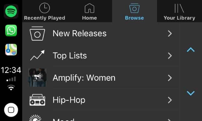 صورة لـ أفضل تطبيقات Apple CarPlay لـ iPhone للإستمتاع بها أثناء القيادة | 09-CarPlay-Spotify-App-min-DzTechs