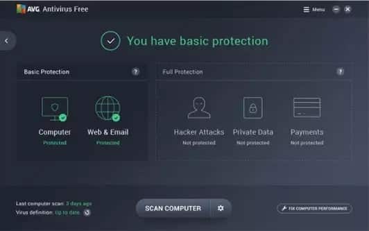 صورة لـ تنزيل AVG 2023 : Free Antivirus + Internet Security + Ultimate | 1-12-min-DzTechs