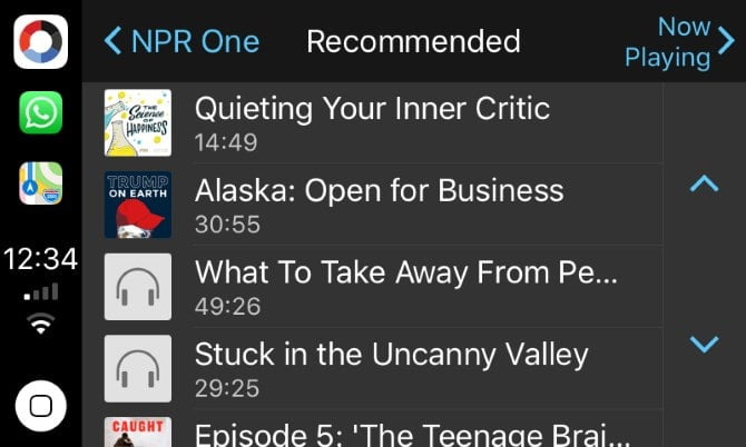 صورة لـ أفضل تطبيقات Apple CarPlay لـ iPhone للإستمتاع بها أثناء القيادة | 10-CarPlay-NPR-One-App-min-DzTechs