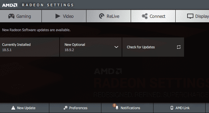 صورة لـ كيفية إصلاح مشكلات انخفاض FPS الخاص بالألعاب في Windows | AMD-Check-for-Graphics-Updates-min-DzTechs