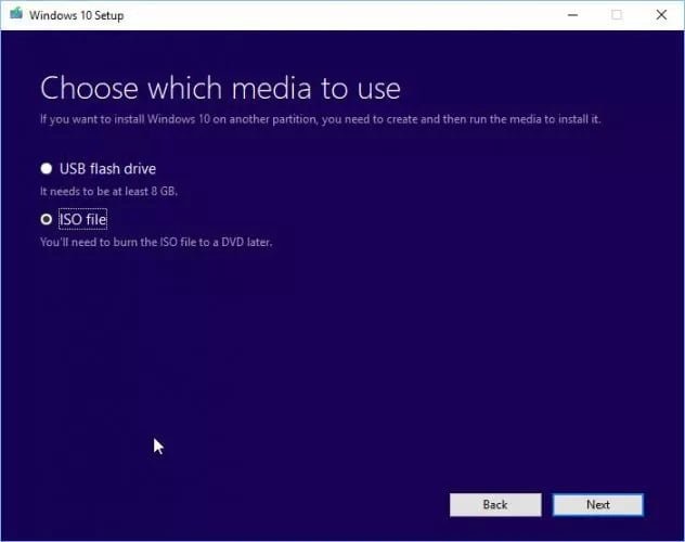 صورة لـ تنزيل أحدث إصدار من Windows 10 بصيغة ISO لجميع اللغات | Choose-media-Windows-10-setup-632x500-min-DzTechs