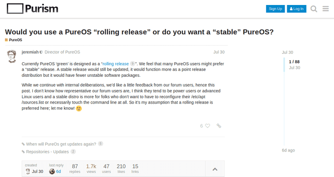 صورة لـ طرق يمكنك من خلالها المساهمة في مساعدة Linux | ContributeLinux-PureOS-Forums-min-DzTechs