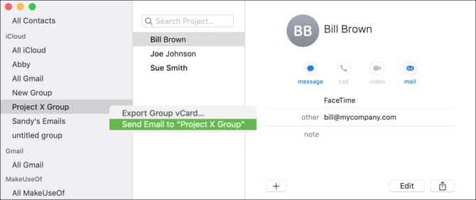 صورة لـ نصائح الإنتاجية الاحترافية لـ Apple Mail على Mac يجب أن تعرفها | EmailGroupFromContacts-MacMail-min-DzTechs