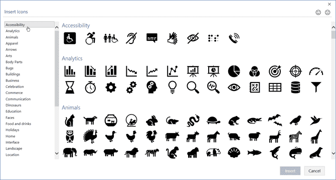 صورة لـ كيفية إنشاء الخرائط الذهنية على Microsoft Word | Microsoft-Word-Insert-Icons-min-DzTechs