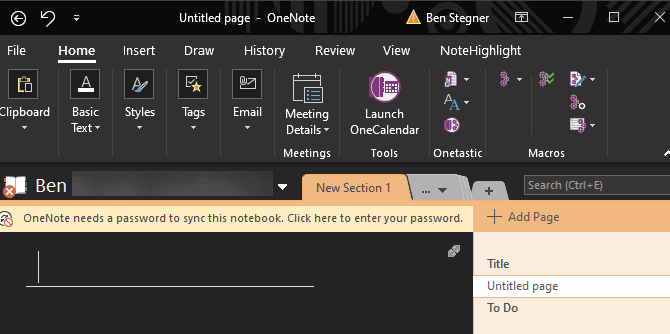 صورة لـ مُقارنة بين تطبيقات سطح المكتب و تطبيقات Microsoft Store : ما التي يجب عليك تنزيلها؟ | OneNote-Desktop-min-DzTechs