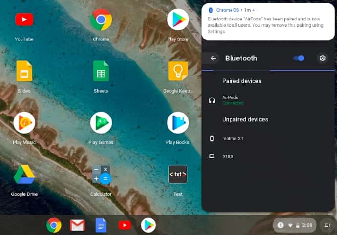 صورة لـ هل تعمل سماعات Airpods مع أجهزة Chromebook؟ نعم ، لكنها ليست مثالية | Screenshot-2019-09-07-at-3.27.21-pm-min-DzTechs