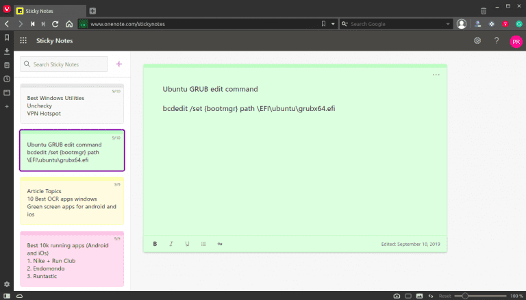 صورة لـ أفضل تطبيقات الملاحظات اللاصقة لـ Ubuntu لتدوين الملاحظات السريعة | Screenshot-from-2019-09-11-12-33-54-768x438-min-DzTechs