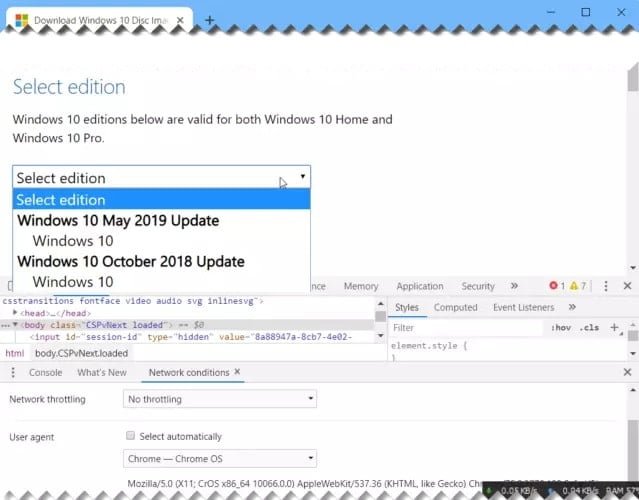 صورة لـ تنزيل أحدث إصدار من Windows 10 بصيغة ISO لجميع اللغات | Select-Windows-edition-to-download-639x500-min-DzTechs