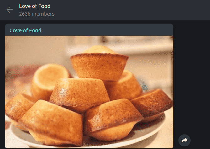 صورة لـ أفضل قنوات Telegram وكيفية استخدامها | Telegram-Love-of-Food-Channel-min-DzTechs
