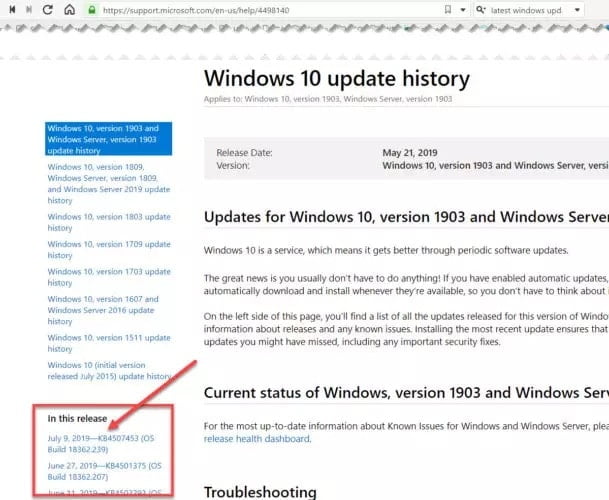 صورة لـ كيفية تنزيل أي تحديث تراكمي لنظام التشغيل Windows 10 مباشرةً | Windows-10-latest-cumulative-update-609x500-min-DzTechs
