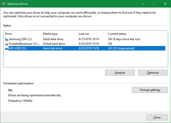 صورة لـ كيفية إصلاح مشكلات انخفاض FPS الخاص بالألعاب في Windows | Windows-Disk-Defragmenter-min-DzTechs