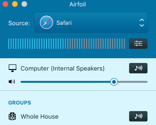 صورة لـ كيفية بث الوسائط المحلية من الـ Mac إلى Chromecast | airfoil-624x500-min-DzTechs