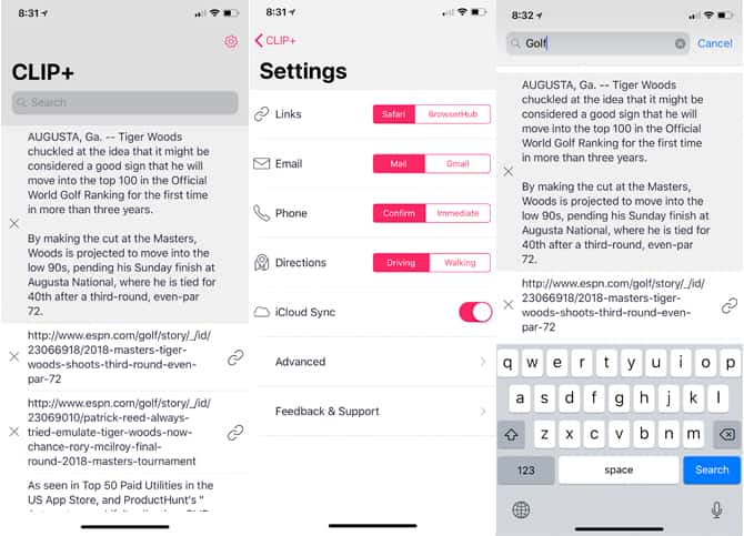 صورة لـ أفضل تطبيقات مدير الحافظة لأجهزة iPhone و iPad | clips-ios-app-min-DzTechs
