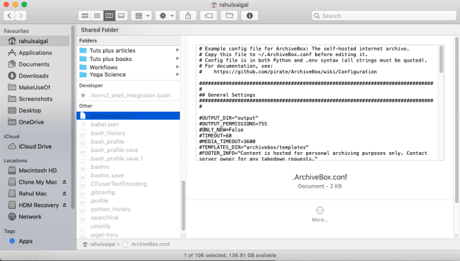 صورة لـ كيفية إنشاء تطبيق القراءة لاحقًا ذاتي الاستضافة لحفظ مختلف مواقع الويب | copy-of-the-ArchiveBox-config-file-min-DzTechs