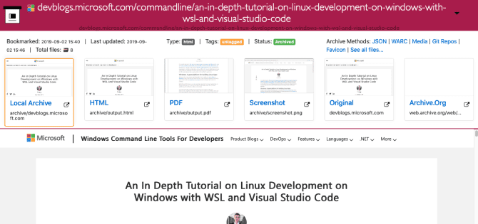 صورة لـ كيفية إنشاء تطبيق القراءة لاحقًا ذاتي الاستضافة لحفظ مختلف مواقع الويب | detail-page-of-each-link-min-DzTechs