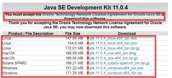 صورة لـ تنزيل أحدث برامج تثبيت Java 11 دون إتصال بالإنترنت لجميع أنظمة التشغيل | download-Java-SE-Development-Kit-11-670x304-min-DzTechs