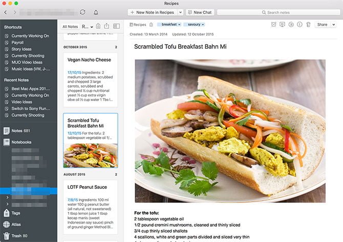 صورة لـ أفضل تطبيقات macOs لتثبيتها على الـ MacBook أو الـ iMac | evernote_mac-min-DzTechs