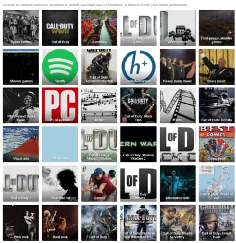 صورة لـ Facebook يتتبع بياناتك ! إليك كيفية إيقافه من تتبع تحركاتك عبر الإنترنت | facebook-advertising-interests-2017-min-DzTechs