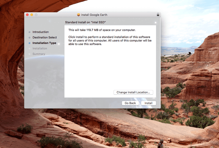 صورة لـ Google Earth Pro يُكلف 400 دولار في السنة – إليك كيفية الحصول عليها مجانًا | google-earth-free-mac-install-768x768-DzTechs