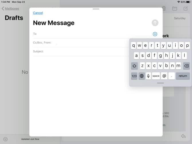 صورة لـ نظام التشغيل iPadOS : كل ما تحتاج إلى معرفته عن جديد هذا النظام | iPadOSFloatingKeyboard-DzTechs