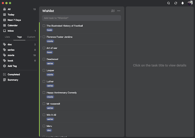 صورة لـ كيفية استخدام TickTick لمزيد من الإنتاجية: الملاحظات والقراءة لاحقًا والمهام | maintain-watchlist-ticktick-min-DzTechs