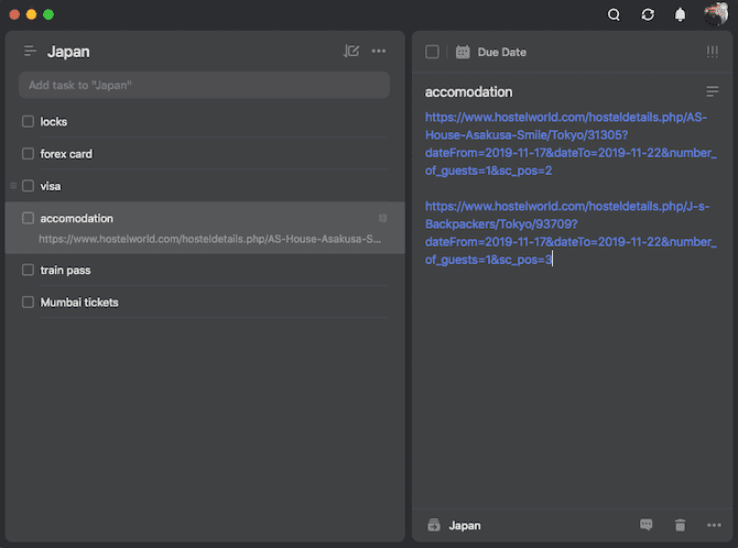 صورة لـ كيفية استخدام TickTick لمزيد من الإنتاجية: الملاحظات والقراءة لاحقًا والمهام | plan-trips-ticktick-min-DzTechs