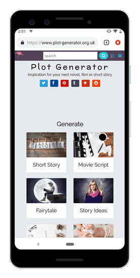 صورة لـ أفضل تطبيقات الكتابة الإبداعية لأجهزة Android و iOS | plot-generator-min-DzTechs