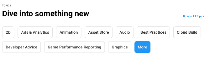 صورة لـ هل Unity Learn هي أسهل طريقة لإحتراف تطوير الألعاب | unity_learn_topics_670-min-DzTechs