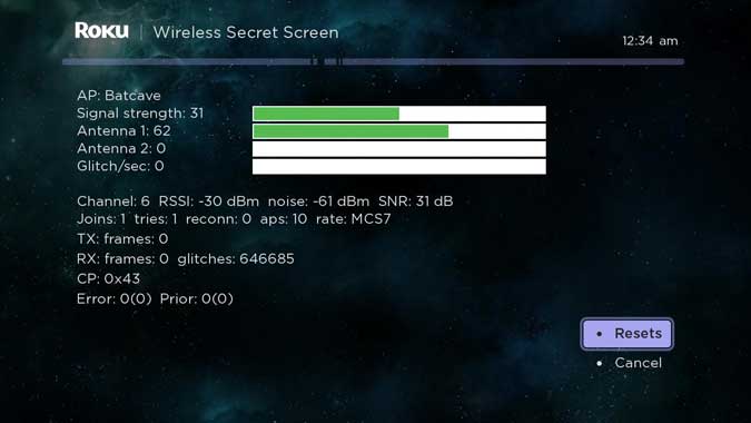 صورة لـ رموز سرية لجهاز التحكم عن بُعد لـ Roku ربما لا تعرف عنها | wireless-secret-screen-min-DzTechs