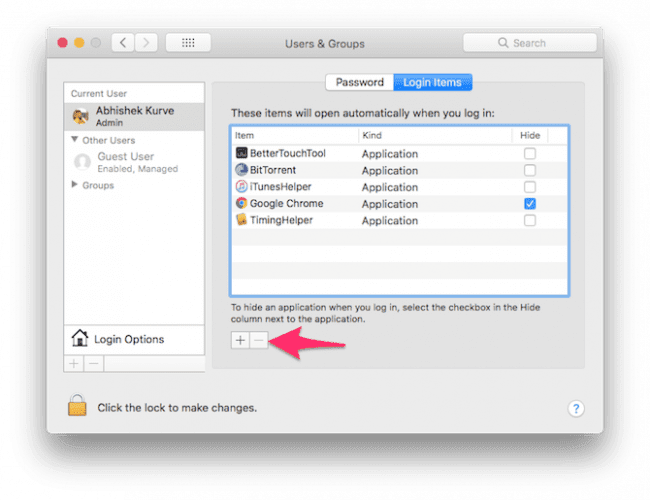 صورة لـ طرق لتسريع MacOS Catalina وتحسين الأداء | 3-Macs-Login-Items-650x500-min-DzTechs