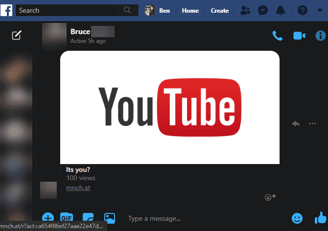 صورة لـ أكثر الاحتيالات وعمليات النصب على الإنترنت في كل العصور | Facebook-Messenger-Video-Scam-Message-min-DzTechs