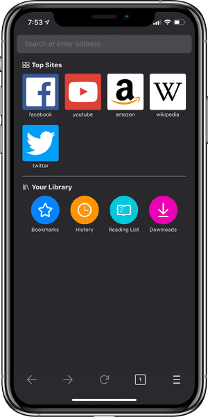 صورة لـ أفضل التطبيقات التي تحتوي على الوضع المظلم لأجهزة iPhone و iPad | Firefox-min-DzTechs