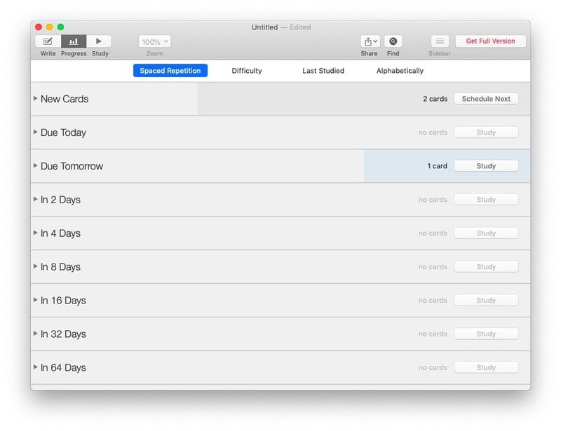 صورة لـ أفضل تطبيقات البطاقات التعليمية للـ Mac مع مقارنة بينها | Flashcard-Hero-4-min-DzTechs