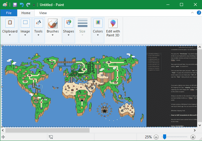 صورة لـ كيفية تحرير وتحسين لقطات الشاشة باستخدام MS Paint | MS-Paint-Pasting-min-DzTechs