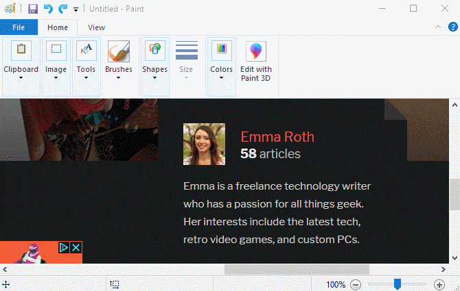 صورة لـ كيفية تحرير وتحسين لقطات الشاشة باستخدام MS Paint | Obfuscate-Screenshot-in-Microsoft-Paint-DzTechs
