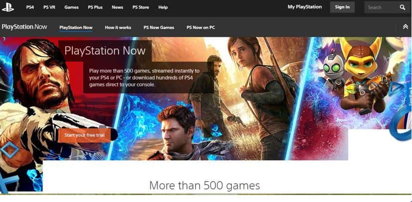 صورة لـ أفضل تطبيقات Samsung Smart TV التي يجب أن تُجربها في عام 2023 | PlayStation-Now-min-DzTechs