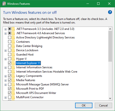 صورة لـ كيفية منع Internet Explorer من الوصول إلى الإنترنت | Remove-Internet-Explorer-Windows-10-min-DzTechs