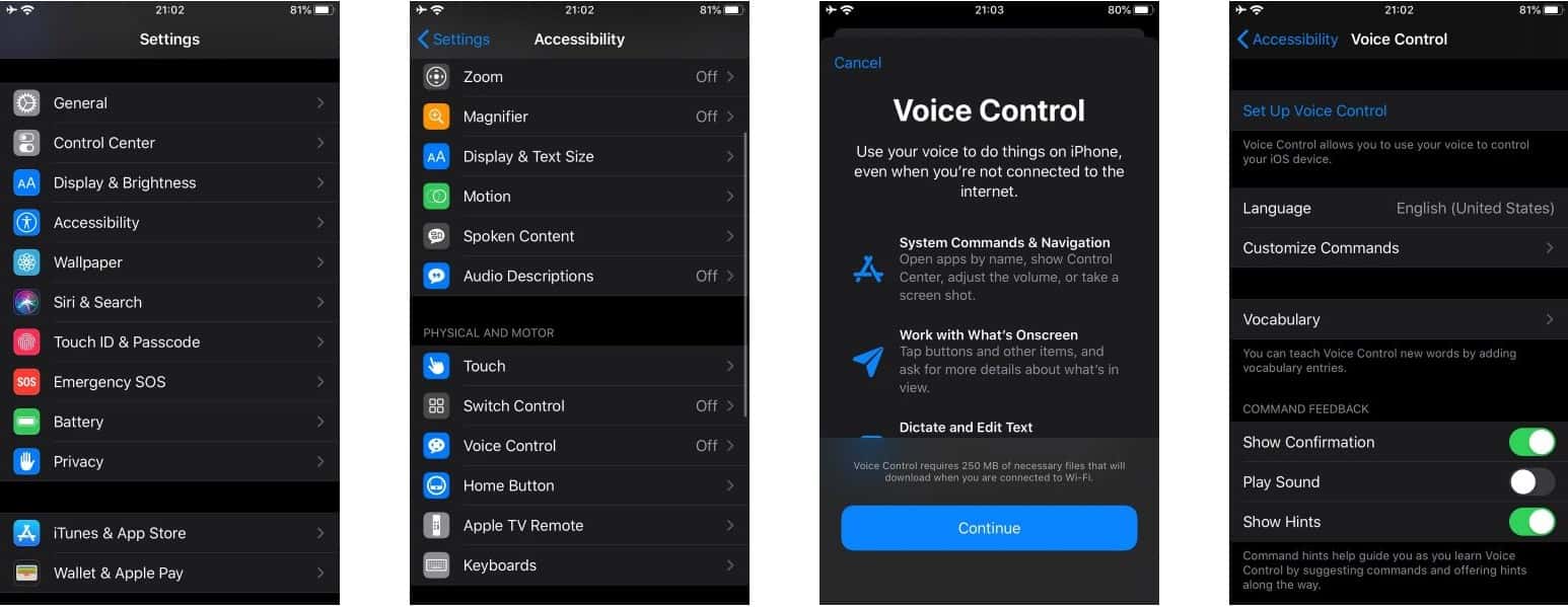 صورة لـ كيفية التفاعل مع جهاز iOS 13 بدون استخدام اليدين من خلال التحكم الصوتي | Screenshot_4-min-DzTechs