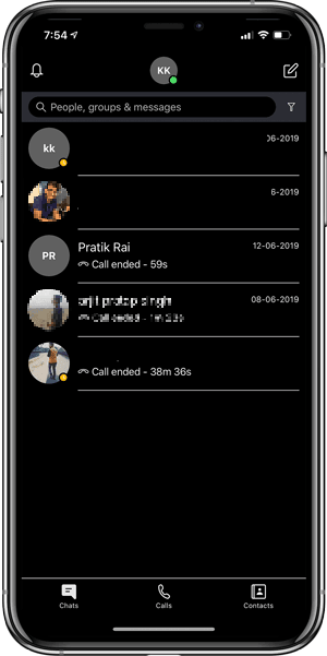 صورة لـ أفضل التطبيقات التي تحتوي على الوضع المظلم لأجهزة iPhone و iPad | Skype-min-DzTechs